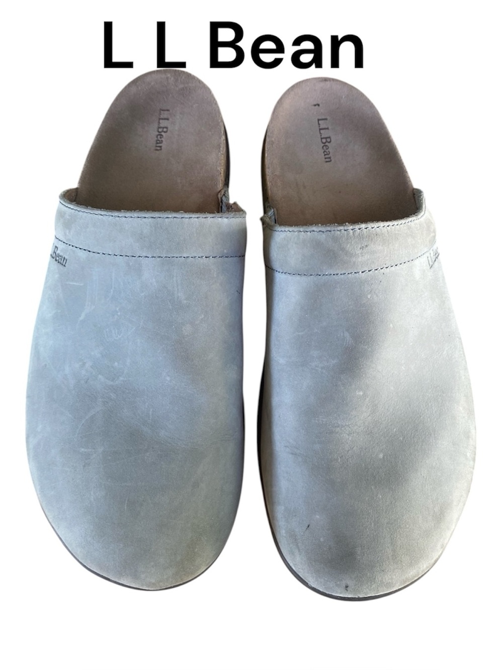 L.L.Bean Leather Go-anywhere Clogs Sz 11